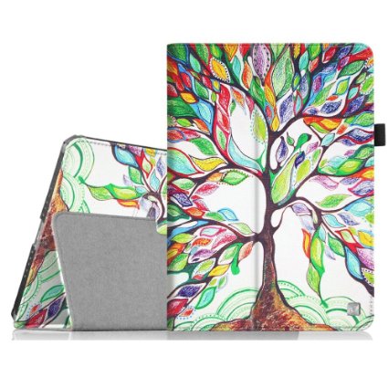 Fintie iPad Air 2 Case - Slim Fit Folio Stand Smart Cover with Auto Sleep / Wake Feature for iPad Air 2 (iPad 6) 2014 Model, Love Tree