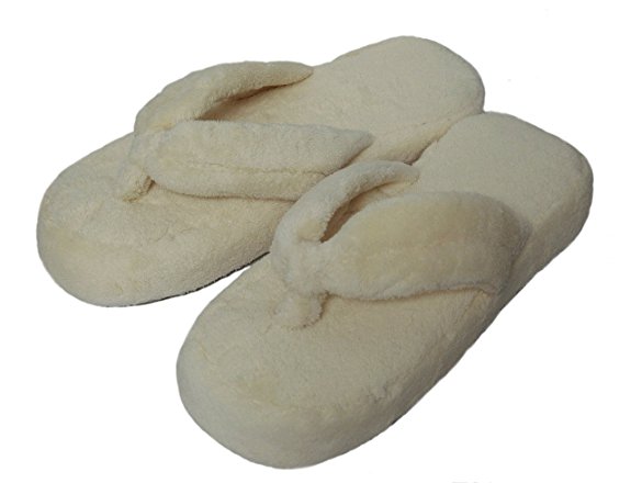 Coral Fleece Flip-flops for Women Non-slip Cotton Outsole