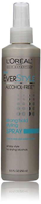 L'Oreal Paris EverStyle Strong Hold Styling Spray, Alcohol-Free, 8.5 Ounce
