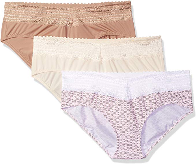 Warner's Women's Blissful Benefits No Muffin Top 3 Pack Hipster Panties