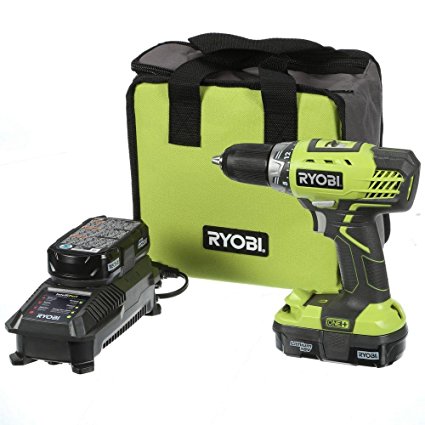 Ryobi P1811 18-Volt ONE  Lithium-Ion Compact Drill/Driver Kit