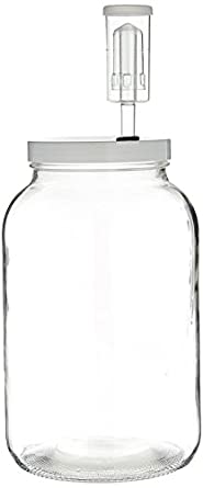 Home Brew Ohio One gal Wide Mouth Jar with Lid and Econolock