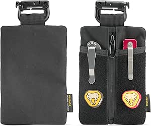 VIPERADE VE23/24/25 EDC Pouch, EDC Pocket Organizer with DIY Patches, Pocket EDC Organizer for Men, EDC Pouch for Everyday Carry, Multitool Pouch EDC Pocket Pouch for EDC Gears