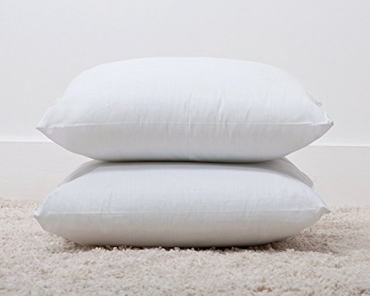 Superior 4 Pack Luxury Polycotton Bounce Back Fibre Cushion Pads 20"x 20" Made by Bedding Direct UK in Britain