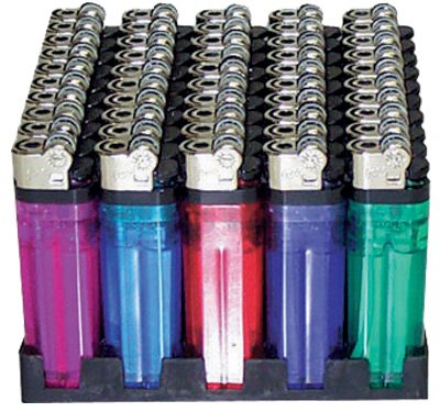 25 Lighters Disposable Assorted Colors