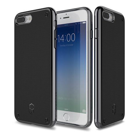 Patchworks Flexguard Case Black for iPhone 7 Plus - Extreme Corner Protection with Poron XRD