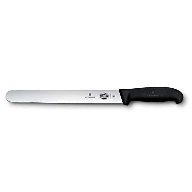 Victorinox Cutlery 10-Inch Round Tip Slicing Knife, Black Fibrox Handle