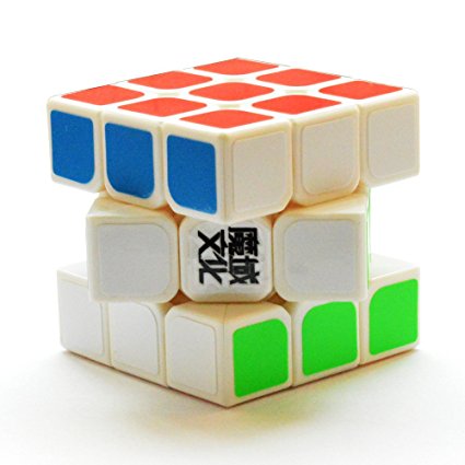 MoYu YJ Weilong 3 x 3 x 3 White Speed Cube Puzzle