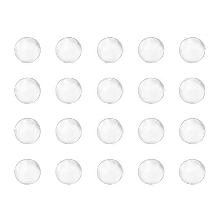 uxcell 6mm Solid Round Clear Glass Ball Boiling Stones Soda Lime Glass Beads 200pcs