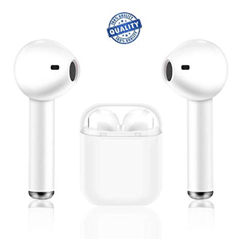 I8X TWS Dual Bluetooth, Noise Reduction Sports Stereo Headset with Microphone and Charging Case for iPhone Samsung iPad