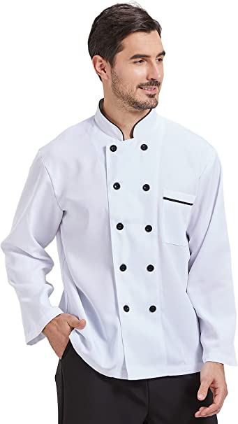 Nanxson Unisex Chef Coat Kitchen Short/Long Sheeve Chef Jacket for Men and Women CFM0001