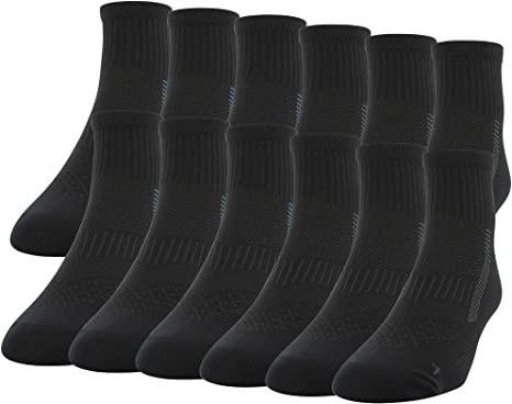 Gildan Men's Active Flat Knit Ankle Socks, Multipairs