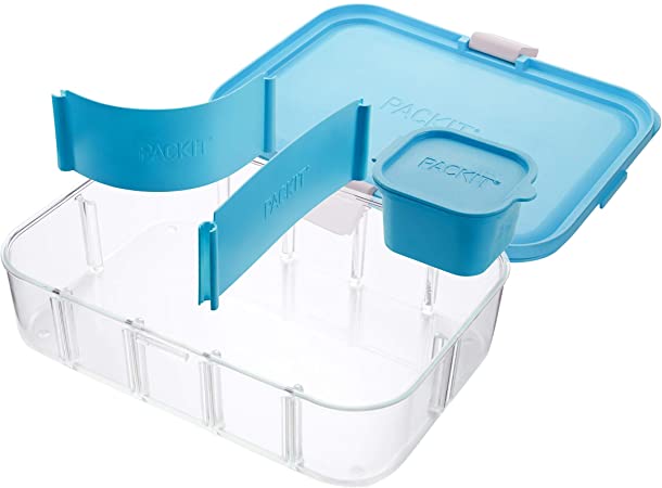 PackIt Flex Bento Food Storage Container, Tropical Blue