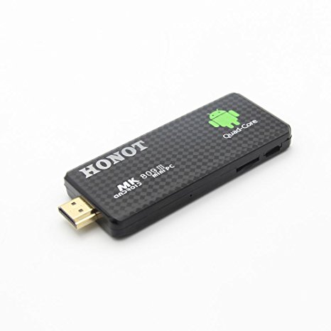 HONOT Android 4.4 Smart TV Dongle Stick Streaming Media Player Quad Core 2G/8G Support KODI DLAN WiFi Bluetooth 4.0 - MK809III 2G/8G