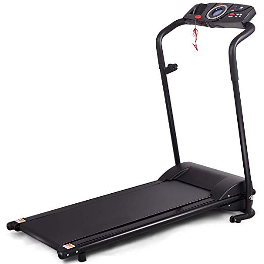 Gymax Folding Electric Portable Treadmill Low Noise Jogging Walking Running Machine Exercise Treadmill w/Safety Key