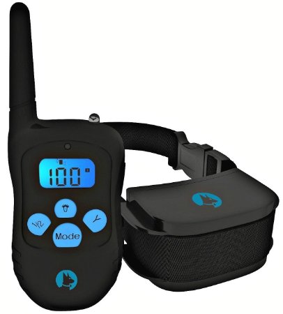 Bark Solution ® Rechargeable and Rainproof 330 yd Remote Dog Training E-collar with Beep/Vibration/Shock Electric Collar