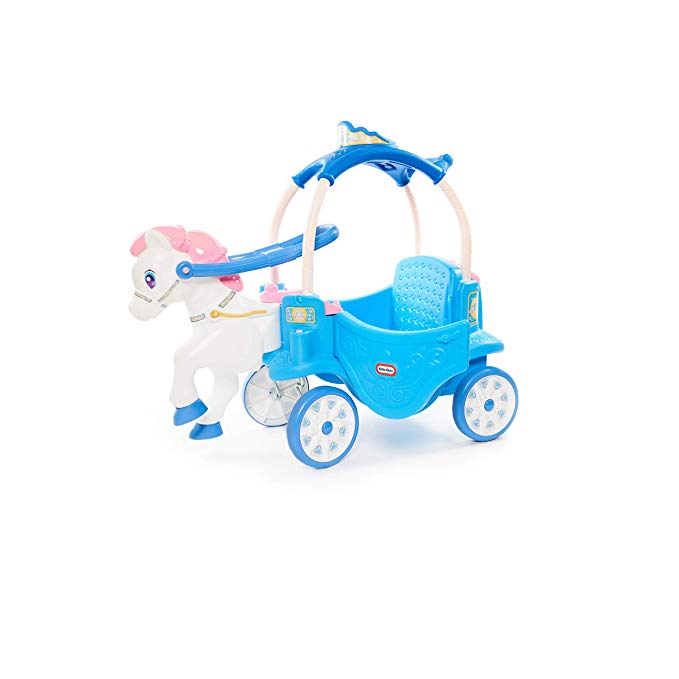 Little Tikes Princess Horse & Carriage - Frosty Blue Ride-On