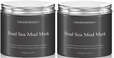 Beauty Dead Sea Mud Mask for Facial Treatment 454g / 16 fl.oz (2 Jars Better Value)