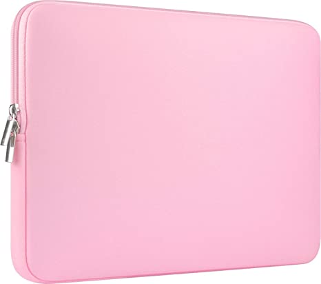CCPK 15" Laptop Case for MacBook Pro 15 Inch Sleeve Padded Carrying Case Bag 2020 2019 2016 Cover Compatible with 15.4 Apple Mac A1990 A1707 15.6" ASUS VivoBook 15 In Protective Pouch Neoprene, Pink
