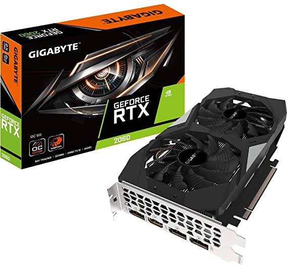 GIGABYTE GeForce RTX 2060 OC GG Graphics Card, 2X Windforce Fans, 6GB 192-bit GDDR6, Gv-N2060OC-6GD REV2.0 Video Card