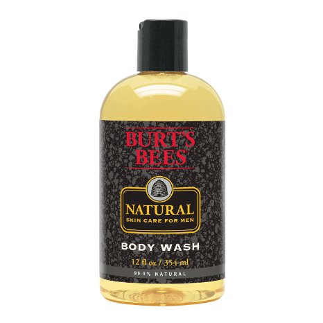 Burts Bees Natural Skin Care for Men Body Wash 12 Fluid Ounces Pack of 3