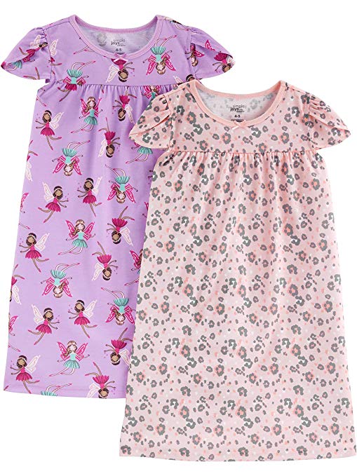 Simple Joys by Carter's Little Kid Girls' 2-Pack Nightgowns