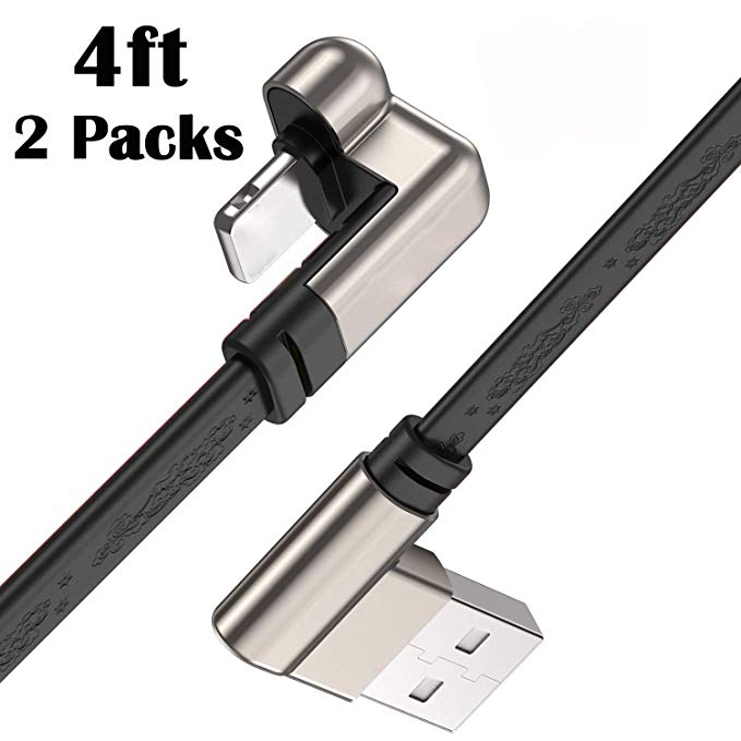 Awaqi 2 Packs 4ft 180 Degree USB Type C Charger Cord Gaming Playing Cable Compatible with Samsung Galaxy S9 Note 9 8 S8 Plus,LG V30 V20 G5,Google Pixel,Nintendo Switch (Black/4ft)