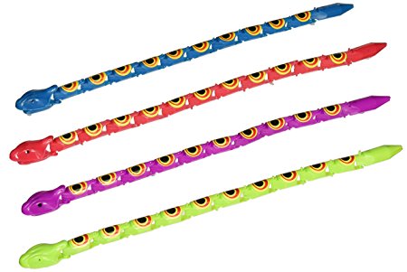 Fun Express Assorted Color Wiggle Snakes Action Figure (3 Dozen)
