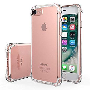 iPhone 8/7 Case, Bekhic [Air Cushion] [Shock-Absorption] TPU Shockproof Case for Apple iPhone 8/7 -clear