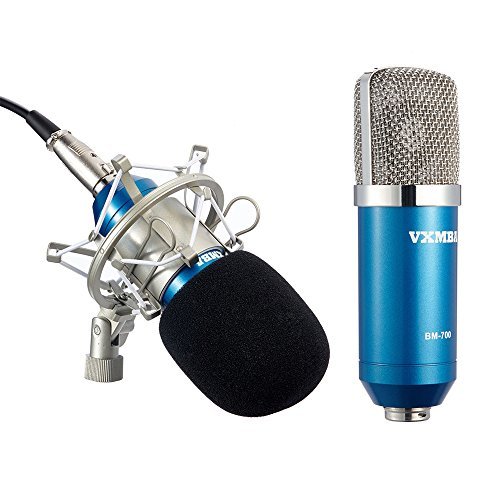 Tonor Broadcasting Studio Recording Condenser Microphone With Shock Mount Holder Clip