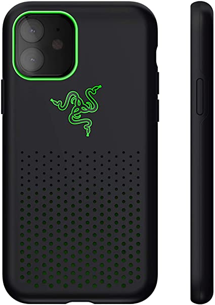 Razer Arctech Pro THS Edition for iPhone 11 Case: Thermaphene & Venting Performance Cooling - Wireless Charging Compatible - Drop-Test Certified up to 10 ft - Matte Black