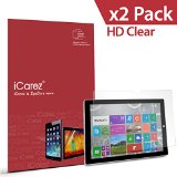 Microsoft Surface Pro 4 Screen Protector  iCarez HD Clear  Unique Hinge Install Method With Kits  Highest Quality with Lifetime Replacement Warranty 2-Pack - Retail Packaging 2015