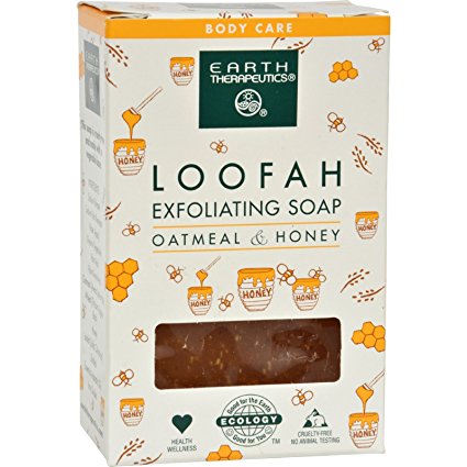 Earth Therapeutics Loofah Exfoliating Soap Oatmeal & Honey 4 oz