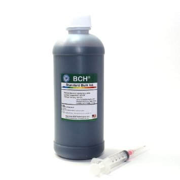 BCH Standard Black Refill Ink 500 ml 169 oz Photo Dye for All Printers HP Canon Epson Lexmark Brother Dell and More