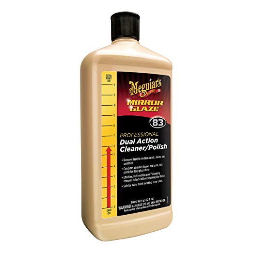 Meguiar's M83 Mirror Glaze Dual Action Cleaner Polish - 32 oz.