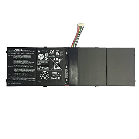 EBK New Laptop Battery AP13B3K for Acer Aspire R7-571 R7-571G R7-572 R7-572G Notebook 4ICP6/60/78 KT.00403.015 AL13B3K