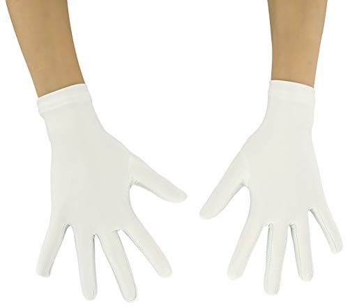 Ensnovo Adult 10" Wrist Length Lycra Spandex Full Finger Stretchy Short Glove