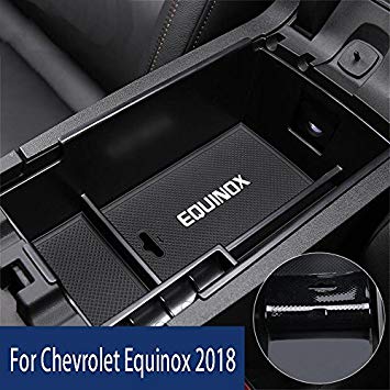 Vesul Armrest Secondary Storage Box Glove Pallet Center Console Tray For Chevrolet Equinox 2018