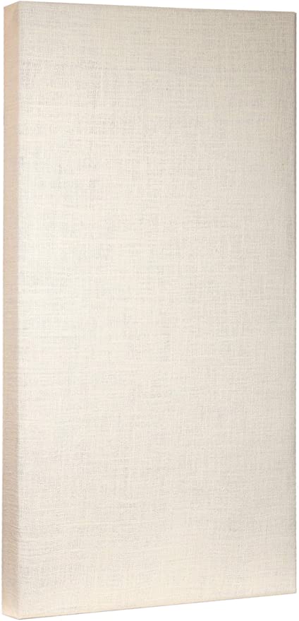 ATS Acoustic Panel 24x48x4 Inches, Beveled Edge, in Ivory