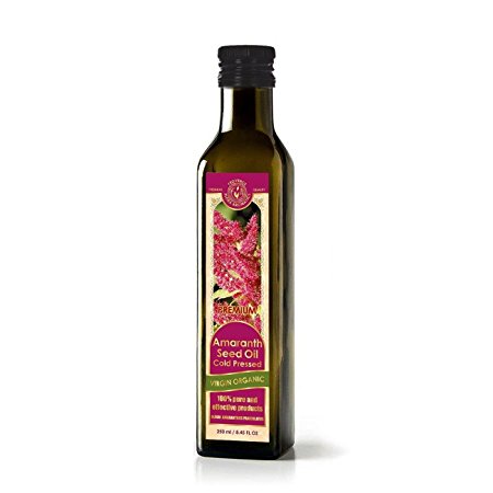 Amaranth Seed Oil Cold Pressed Virgin Organic 8.45 fl oz/ 250 ml
