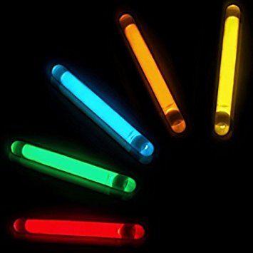 GiftExpress 100 Pcs 1.5 Inch Glow Sticks / Fishing Floats - Assorted Color