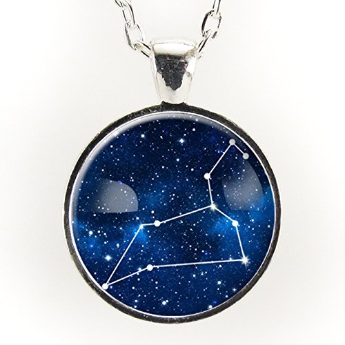 Leo Constellation Necklace, Astrology Zodiac Pendant