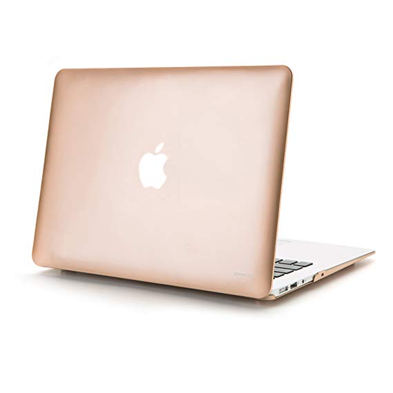 JOKHANG Case Only Compatible Older Version MacBook Pro Retina 13 Inch (Model: A1502 & A1425) (Release 2015 - end 2012), Plastic Hard Shell & Keyboard Cover - Gold