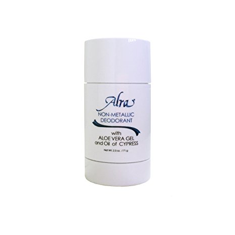 Alra - Non-Metallic Deodorant - Natural Odor and Wetness Protection - Acceptable for Cancer Patients Undergoing Chemotherapy and Radiation Treatments - Fragrance and Aluminum Free - 2.5 oz.