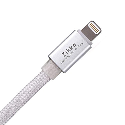 Zikko Smart LED Lightning USB Cable 1.5m / 5 feet - SILVER