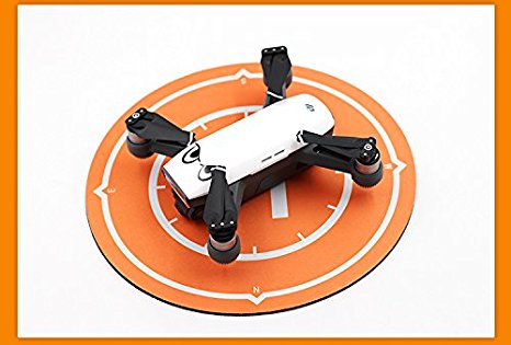 Luckybird 9.8''(24.8cm) Portable Fast-Fold Landing Pad for DJI Spark and Mini Pocket DIY Drones,Waterproof & Shock-absorbing Apron Parking Landing Mouse Pad