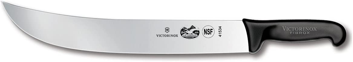 Victorinox Swiss Army Cutlery Fibrox Pro Curved Cimeter Knife, 14-Inch