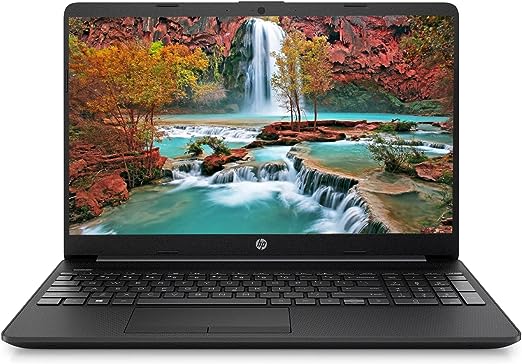 HP 15 Laptop, 15.6" HD Screen, Intel Pentium N5030 Processor, 8GB DDR4 RAM, 128GB SSD, HDMI, Media Card Reader, RJ45, Wi-Fi, Windows 11 Home, Black