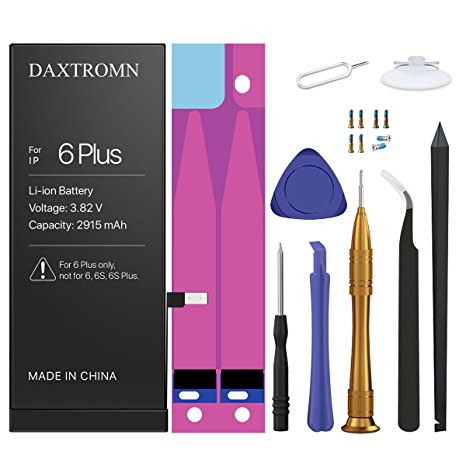 DAXTROMN Replacement Battery for iP 6 Plus Compatible with ( A1522 , A1524 and A1593 ) with Complete Repair Tool Kits & Instructions - 24-Month Warranty