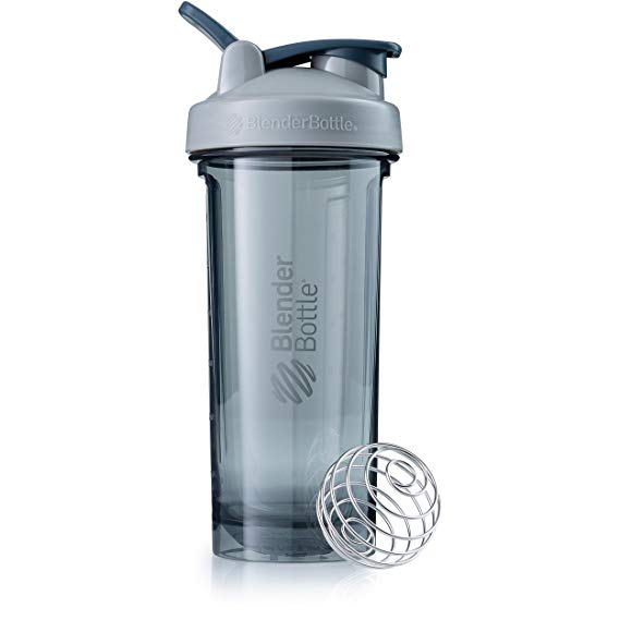 BlenderBottle Pro Series Shaker Bottle, 28-Ounce, Pebble Grey